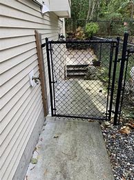 Image result for Chain Link Fence with Gate