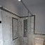 Image result for Frameless Shower Door Being in Middle