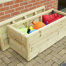 Image result for Small Storage Box Wooden Outdoor Plans