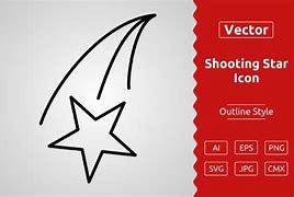 Image result for Shooting Star Outline Vector