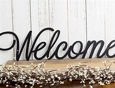 Image result for Metal Welcome Sign