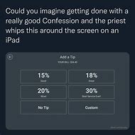 Image result for Server Tipping iPad Meme