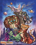 Image result for deviantART Galaxy Cat