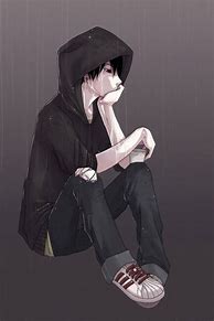 Image result for Depressed Anime Boy Hoodie