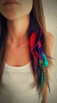 Image result for Feather Hair Extensions
