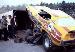 Image result for Shirley Muldowney Funny Car Fire