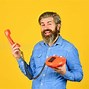 Image result for Man Talking On Retro Phone