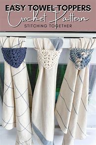 Image result for Crochet Kitchen Towel Hanger Pattern