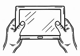 Image result for Man Holding a Tablet Cartoon