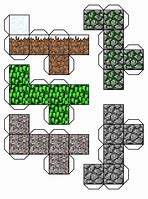 Image result for Minecraft Papercraft Blocks Print