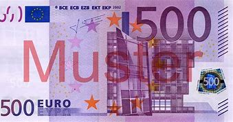 Image result for 500 Euro Banknote Light