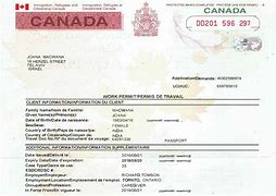 Image result for Canada Visa Sample