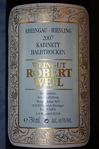 Image result for Weingut Robert Weil Riesling halbtrocken