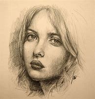 Image result for Female Portrait Sketch