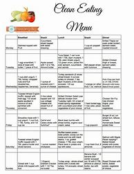Image result for Monthly Clean Eating Printable Menu