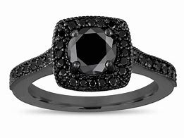 Image result for Black Band Engagement Rings
