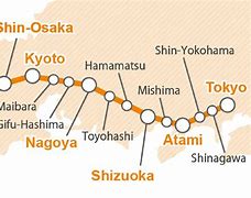 Image result for Tokaido Shinkansen Route Map