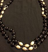 Image result for Black and Gold Necklace
