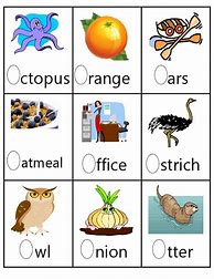 Image result for Words Beginning with O for Kids