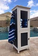 Image result for Outdoor Towel Storage