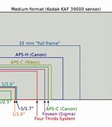 Image result for DSLR Sensor Size