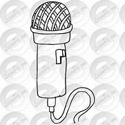 Image result for Outline of a Microphone