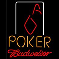 Image result for Budweiser Poker Neon Sign