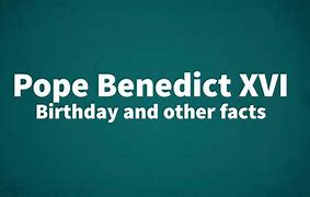 Image result for Pope Benedict Emeritus Today