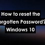 Image result for Windows Login I Forgot Password Screen