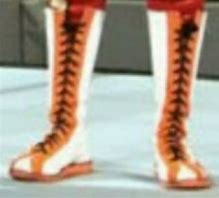 Image result for Orange Wrestling Boots