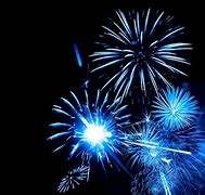 Image result for Blue Fireworks Black Background