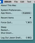 Image result for Mac OS X Apple Menu