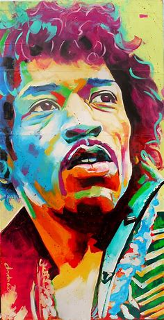 Hendrix, Dada Wa | Jimi hendrix art, Pop art portraits, Portrait painting
