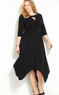 Image result for Plus Size 6X Long Black Party Dress