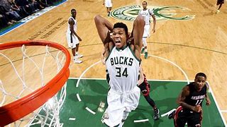 Image result for Giannis Antetokounmpo Dunking On Someone