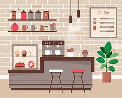 Image result for Coffee Cafe Cartoon