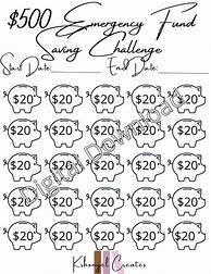 Image result for $500 SavingsChallenge