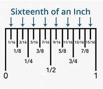Image result for 11 16 Inch On Ruler