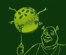 Image result for Balloon Frog Shrek Drawing