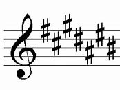 Image result for Treble Clef Sharps