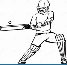 Image result for Cricketl Outline Pic