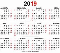 Image result for Free Printable Yearly Calendar 2019 2020