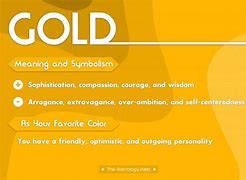 Image result for Gold Color Symbolism