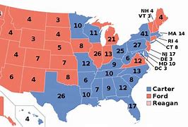 Image result for 1976 Election Results Map