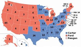 Image result for 1976 Presidential Election Map