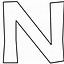 Image result for Printable Alphabet Letter N