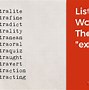Image result for Extra Prefix Word List