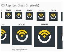 Image result for iOS Icon Size Chart