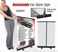 Image result for Retractable Custom Car Signs