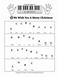 Image result for Easy Christmas Songs Piano Notes with Letters